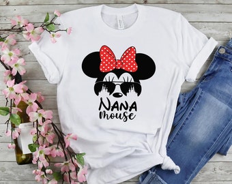 Disney Nana mouse shirt, Nana mouse shirt, Disney mouse grandma shirt, Disney shirt, Minnie nana shirt, Grandma mouse shirt,Disneyland shirt