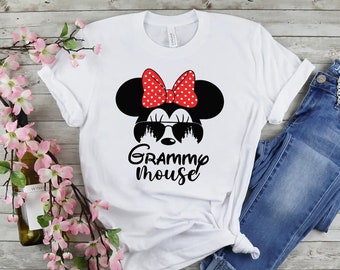 Grammy Mouse Shirt, Grandma mouse shirt, Disney family shirt, women's Disney shirt, Disney grandma shirt, Disneyworld shirt, Disney Shirt,