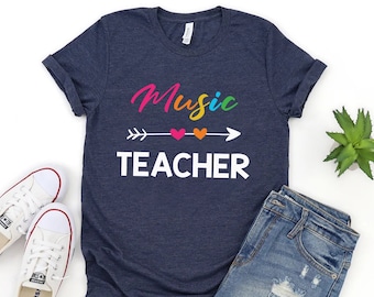 Music Shirt, Music Teacher Shirt, Song in Your Heart, Band Shirt, Music Therapy Shirt,  Teacher Shirt, Musician Shirt, Gift For Music Lovers