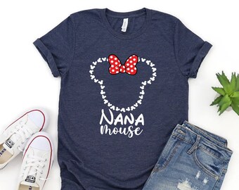 Disney Nana mouse shirt, Nana mouse shirt, Disney mouse grandma shirt, Disney shirt, Minnie nana shirt, Grandma mouse shirt,Disneyland shirt