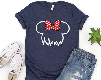 Disney Nana mouse shirt, Nana mouse shirt, Disney mouse grandma shirt, Disney shirt, Minnie nana shirt, Grandma mouse shirt,Disneyland shirt