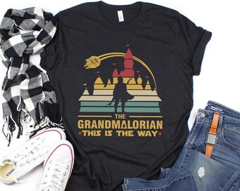 El Grandmaloriano, La camisa Nanalorian, Camisas Nana, Camisa Nana Divertida, Camisas para mamá, Día de la Madre, Camisa de mujer para la abuela