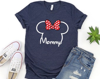 Chemise Mommy Disney Castle, chemise Disney pour maman, chemise maman souris, mignon minnie tee, minnie graphic tee, chemise mickey mouse
