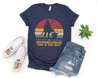 El Grandmaloriano, La camisa Nanalorian, Camisas Nana, Camisa Nana Divertida, Camisas para mamá, Día de la Madre, Camisa de mujer para la abuela