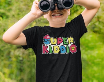 Super Kiddio shirt, Super Daddio Shirt, Super Mario shirt, Vaderdag Shirt, Super Dad Shirt, Super Mommio Shirt, Bijpassende familie shirts
