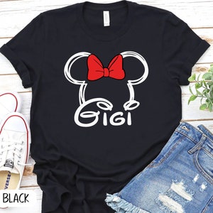 Gigi Mouse Shirt, Grandma mouse shirt, Disney family shirt, women&#39;s Disney shirt, Disney grandma shirt, Disneyworld shirt, Disney Shirt, 40
