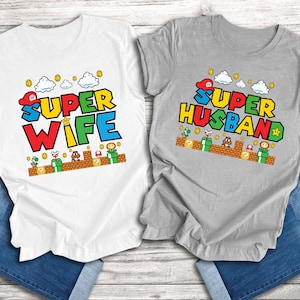 Husband and Wife T-Shirts, Super Husband Shirt, Wife Shirt, Super Wife Shirt, Honeymon Shirt, Just Married Shirts, Matching Shirts