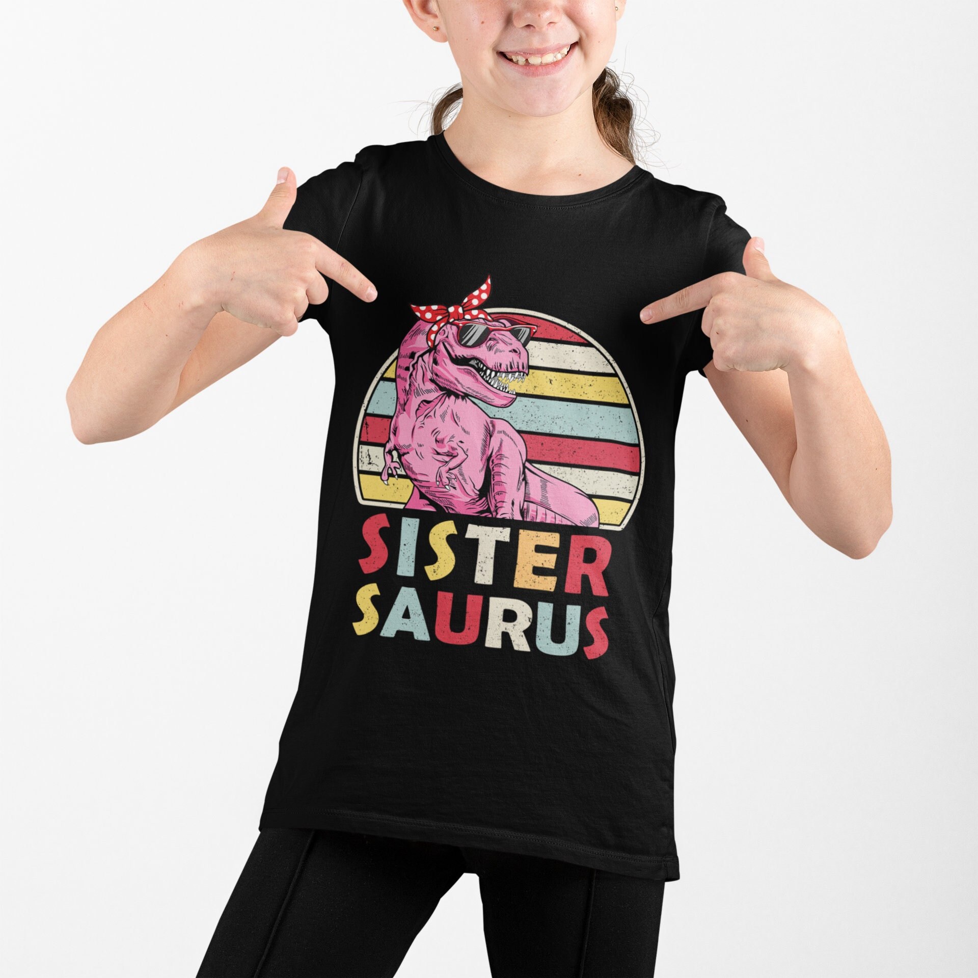 Sister Saurus Shirt Dinosaur Sister 