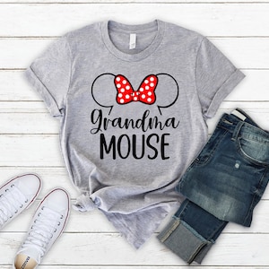 Grandma mouse shirt, Disney family shirt, women&#39;s Disney shirt, Disney grandma shirt, Disneyworld shirt, Disney Vacation Shirt, Disneyland