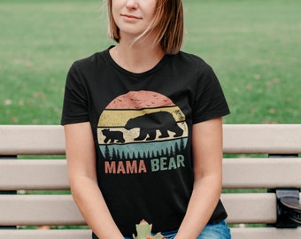 Mama Bear Shirt, Mama Bear Gift, Mom Life Shirt, Gift For Mom, Camping Shirts For Women, momma bear shirt, Family Bear Shirts