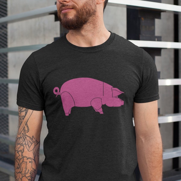 PIG FLOYD shirt, the 70s t-shirts, Pink Floyd shirts, pink Floyd t-shirt, retro shirt, rock shirt, pink pig shirt, vintage rock Unisex Tee