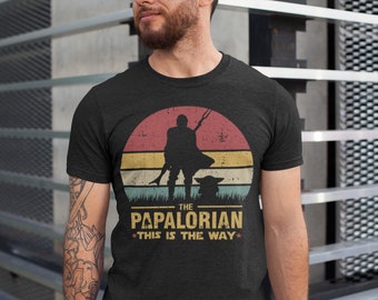 PAPAlorian T-Shirt, das Dadalorian Shirt, dies ist der Weg Shirt, Vatertag Shirt, Vatertagsgeschenk, Geschenk für Papa, Bester Papa, Papa Witz, Papa Shirt