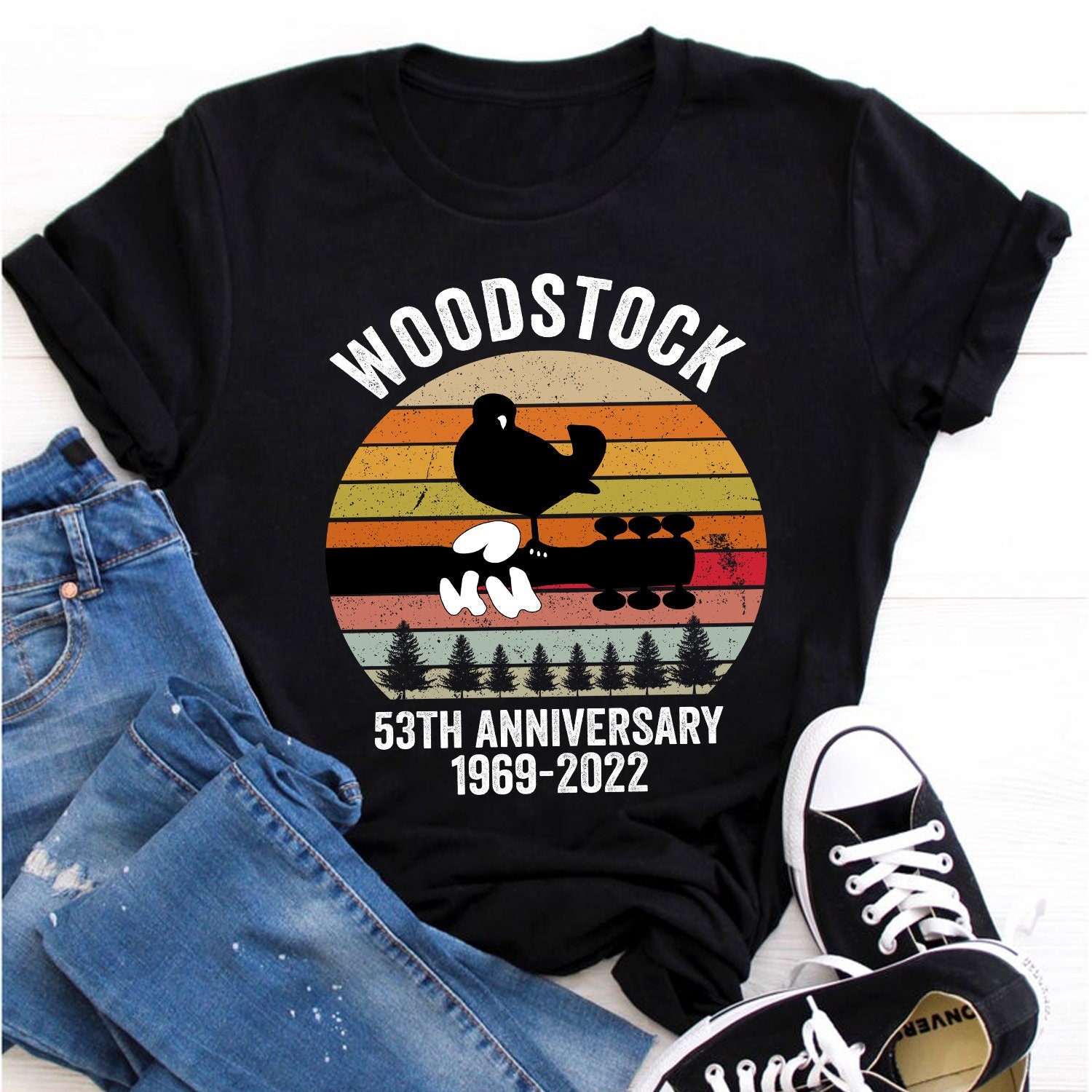 woodstock 50th anniversary t shirt