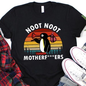 Pingu Noot Noot Motherf*ckers Camiseta divertida, Camiseta Noot Noot Pingu, Camiseta de regalo Funny Meme, amantes de los pingüinos, camiseta de pingüino de noot noot