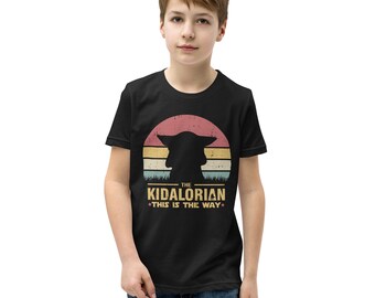 Camicia Kidalorian, T-shirt Kidalorian, Funny Kids Shirt, Camicie per bambini, The Mandalorian, Camicia Dadalorian, Camicie di famiglia abbinate