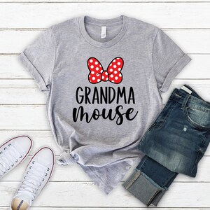 Grandma mouse shirt, Disney family shirt, women&#39;s Disney shirt, Disney grandma shirt, Disneyworld shirt, Disney Vacation Shirt, Disneyland