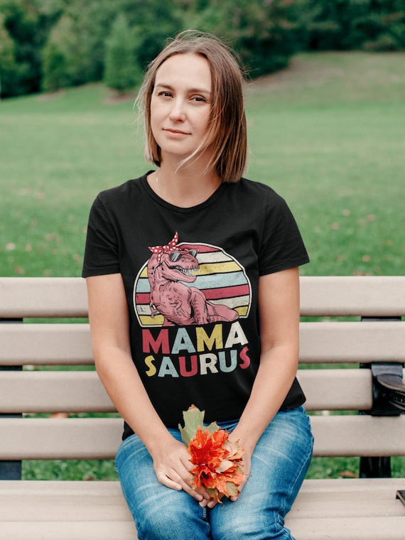 Mama Saurus Shirt Dinosaur Mom Shirt 
