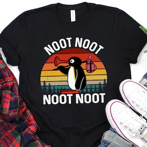 Pingu Noot Noot Motherf*ckers Camiseta divertida, Camisa Noot Noot Pingu, Camiseta divertida de regalo Meme, amantes de los pingüinos, camiseta de pingüino noot noot