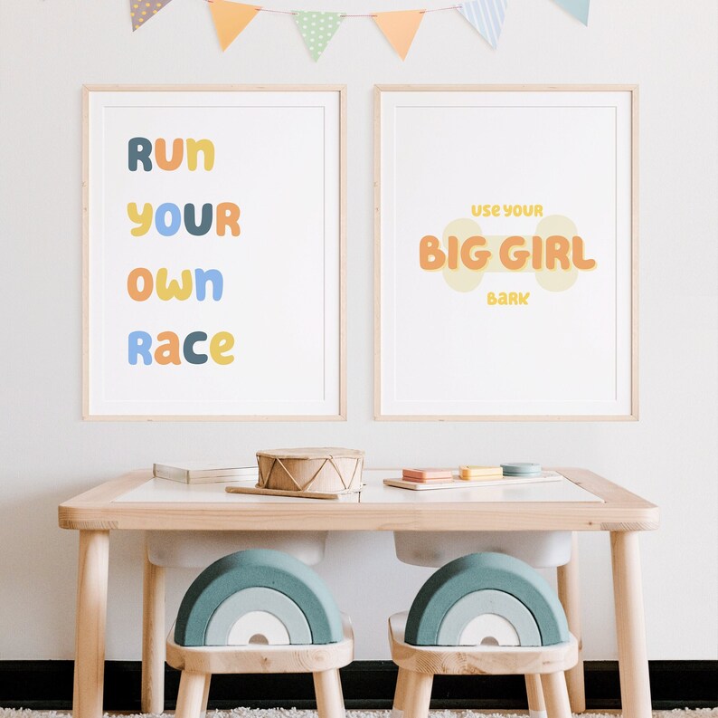 Bluey Quote Print Bluey Wall Art Nursery PRINTABLE Wall Etsy