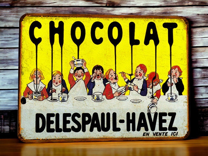 フランスアンティーク　紙袋　CHOCOLATE DELESPAUL-HAVEZ Sold at Auction: CHOCOLAT DELESPAUL-HAVEZ