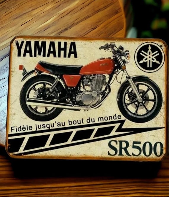 Vintage Yamaha 500 SR Metal Sign - Etsy