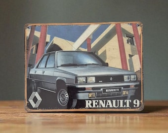 Targa Retrò In Metallo Nostalgic-Art 20x30 Cm - Renault Dauphine - Regalo Ufficiale Per Appassionati Di Auto D'Epoca