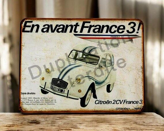 ヴィンテージ シトロエン 2CV フランス 3 メタルサイン - Etsy 日本
