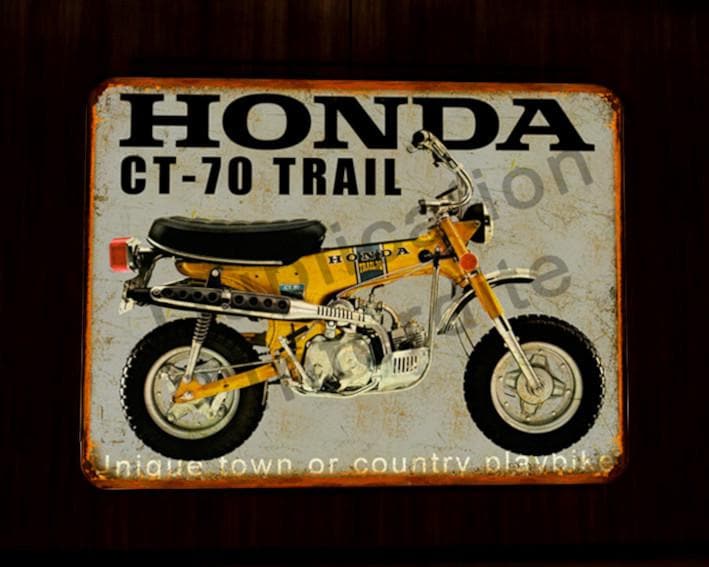 Vintage Honda Dax (CT 70 Trail) Metal Sign - Etsy