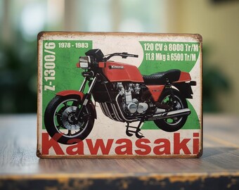 Kawasaki 1300Z Vintage Metal Sign - Etsy