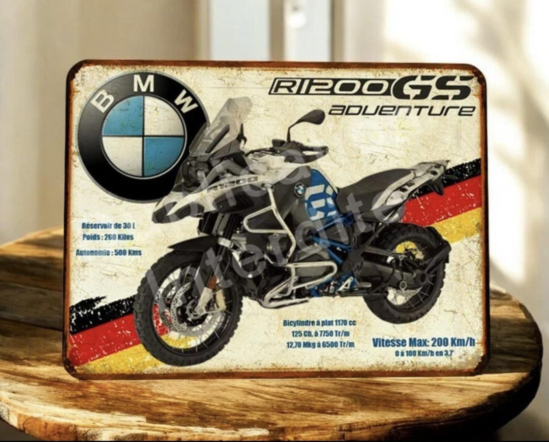 Vintage BMW R1200 GS Adventure Metal Sign - Etsy