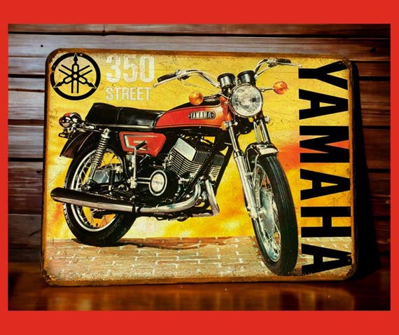 Vintage Yamaha RD 350 Metal Sign - Etsy