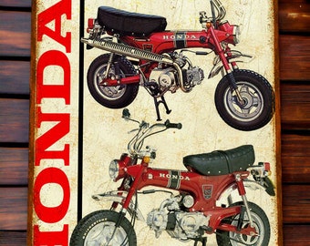 Vintage Honda Dax metal sign