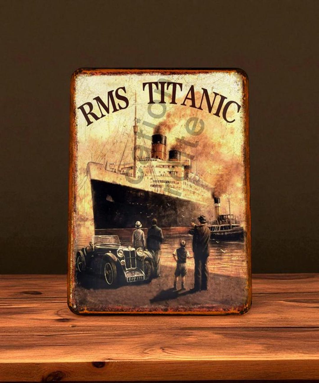 Vintage Titanic Metal Sign - Etsy UK