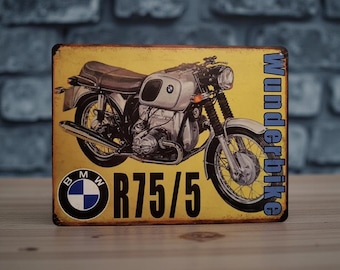 Nostalgic-Art Retro metalen bord, 30 x 40 cm, Official License Product (OLP), BMW – Logo Evolution – Cadeau idee voor BMW fans, van metaal, vintage design