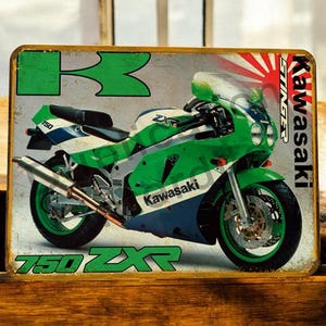 Vintage Kawasaki ZXR 750 Stinger metal plate