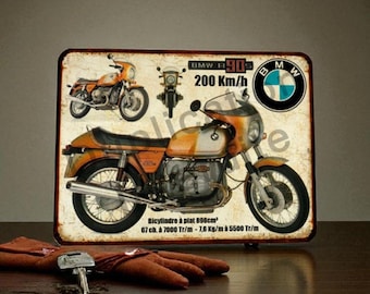 Placa de metal vintage de BMW R90S