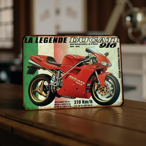 ヴィンテージドゥカティ916メタルプレート - Etsy 日本