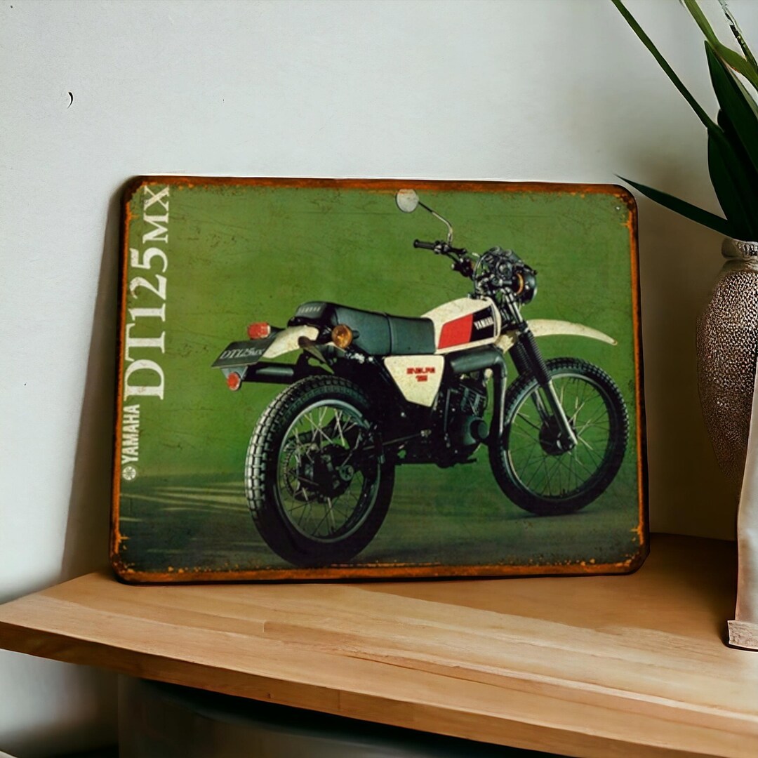 Vintage Yamaha 125 DTMX Metal Sign - Etsy
