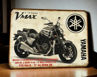 Vintage Yamaha Vmax 1700 Metal Plate - Etsy