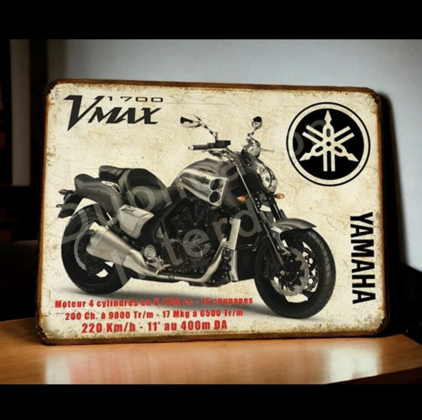 Vintage Yamaha Vmax 1700 Metal Plate - Etsy