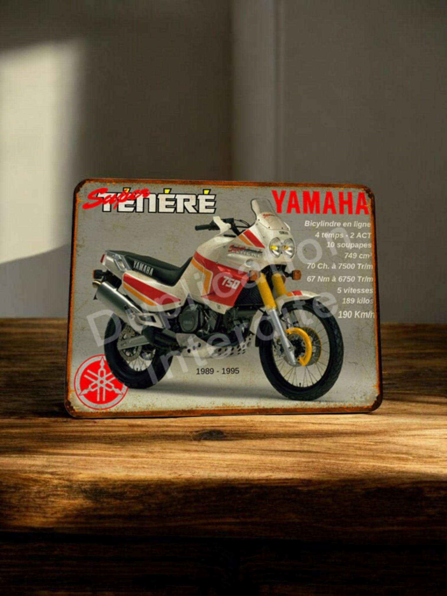 Vintage Yamaha Super Ténéré 750 Metal Plate - Etsy