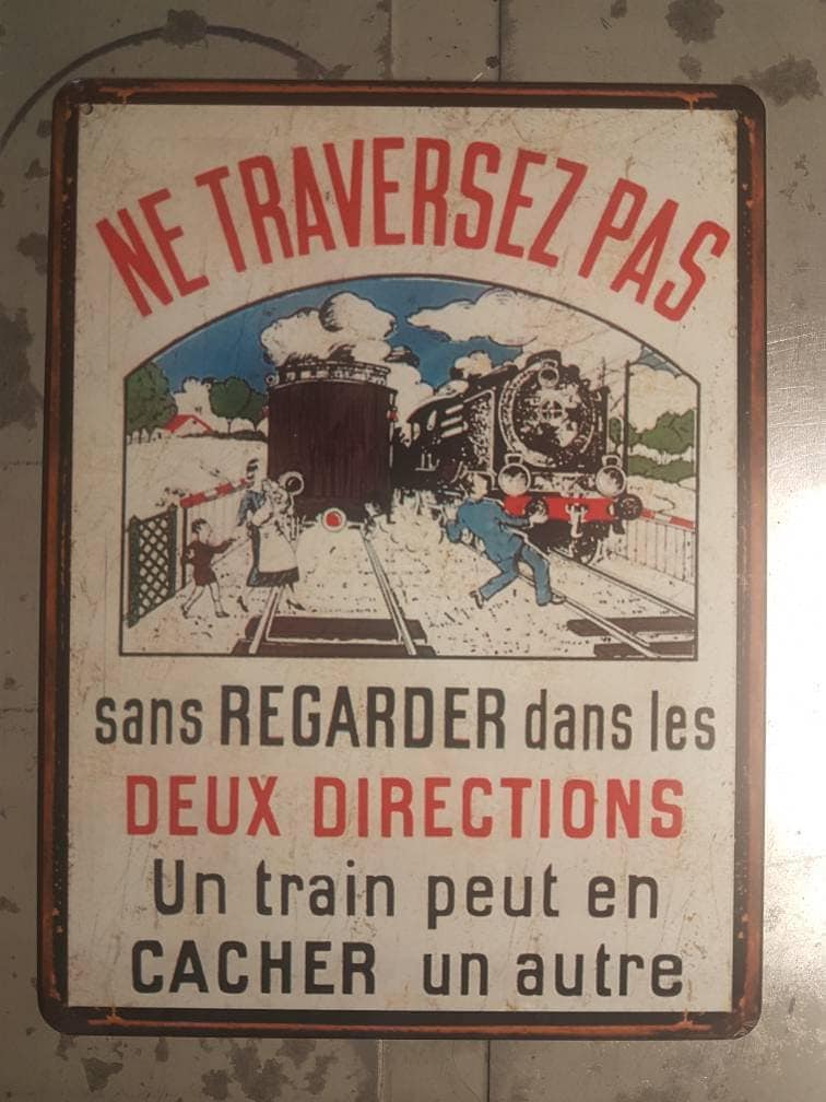 Panneau Métal A4 Personnalisé – Style Billet De Train Vintage, Déco Murale