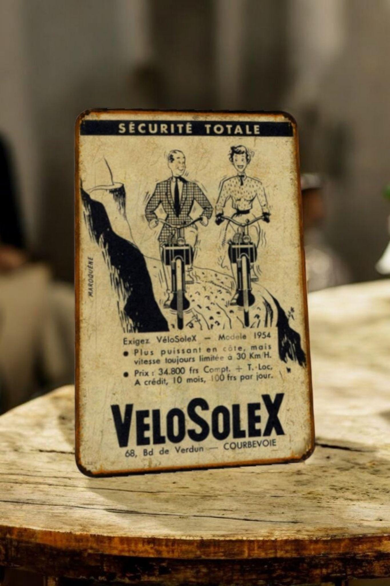 Ancienne plaque vélo SCINTILLA France bicyclette bicycle