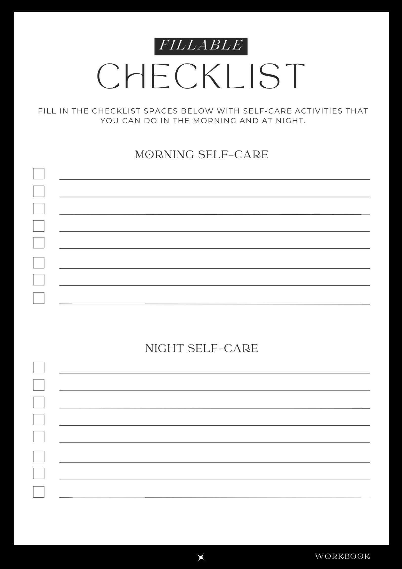 Mental Health and Self Help Workbook Self Help Workbook Self-care ...