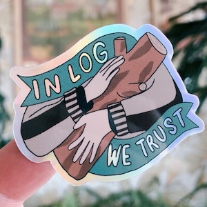 The Log Lady | holographic sticker | stickers | Twin Peaks