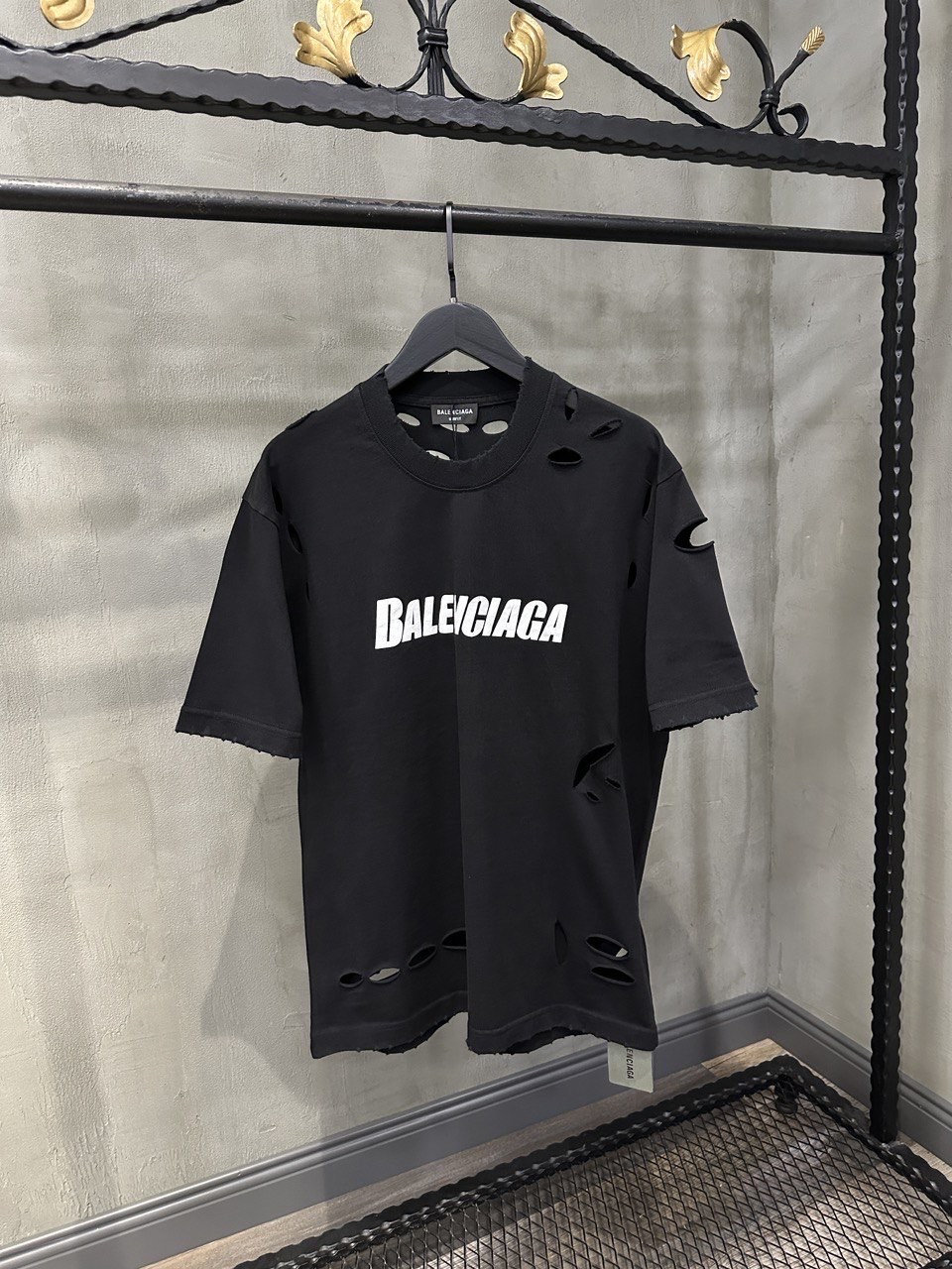 Balenciaga Black Cotton TShirt SSENSE #42 Balenciaga Black Cotton TShirt SSENSE