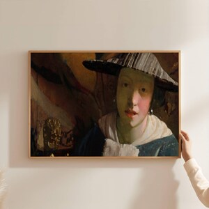 Girl with a flute - Art Print, Digital Print File, Wall Art Decor, Home Decoration, Print Art Poster