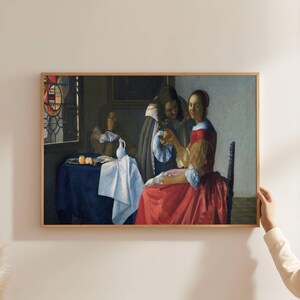 The girl with a wineglass - Art Print, Digital Print File, Wall Art Decor, Home Decoration, Print Art Poster