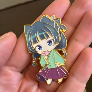 Cute Anime Girl Enamel Pin – Anime-Inspired, Collectible Lapel Pin, Kawaii Gift, Anime Gift