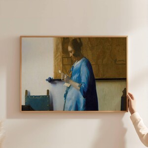 Woman reading a letter - Art Print, Digital Print File, Wall Art Decor, Home Decoration, Print Art Poster
